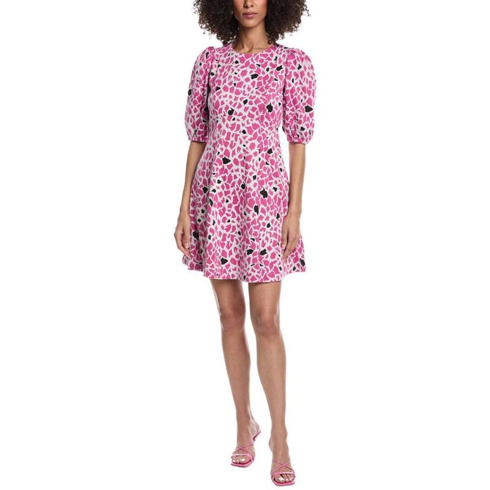 Tyler Böe Womens  Fran Jacquard Mini Dress, Pink